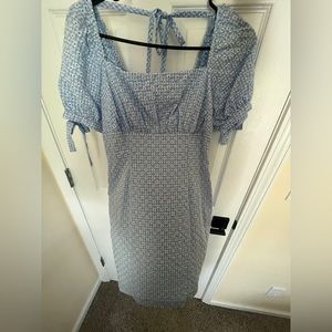 Blue and White Altard State dress